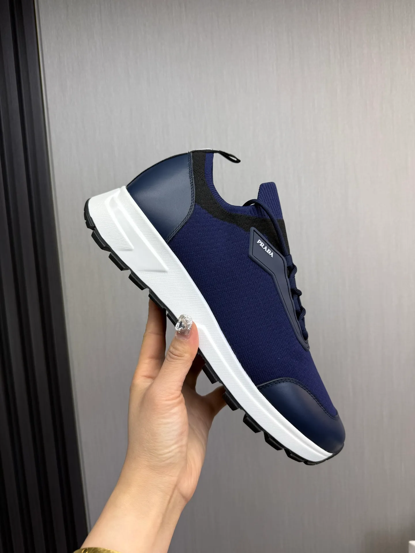 Men's shoes 💰500💰 [PRADA] Men's shoes are popular in the counter, official website is synchronized, 1 high-quality shipment ✔️Original fly-woven cowhide + cowhide lining, original original bottom, 38-45 (45 customized, non-refundable)